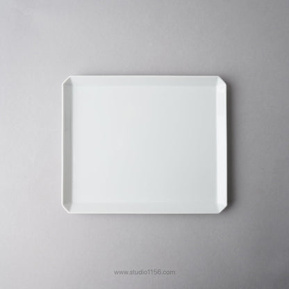 有田焼 スクエアプレート プレーン ホワイト / TY Square Plate Plain White