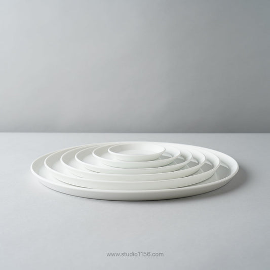 有田焼 ラウンドプレート ホワイト / TY Round Plate Plain White